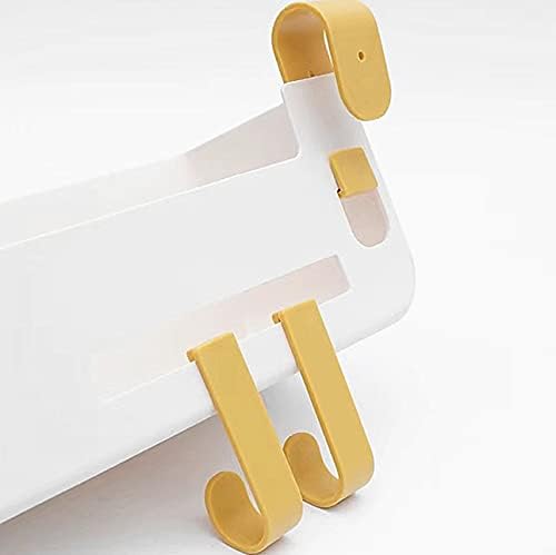 Bedside Hanging Caddy, Plastic Hanging Storage Shelf Holder Organizer for Phone Glasses Bottle Office Supplies in Dorm Room Bathroom Camper Rv - White (Caddy)