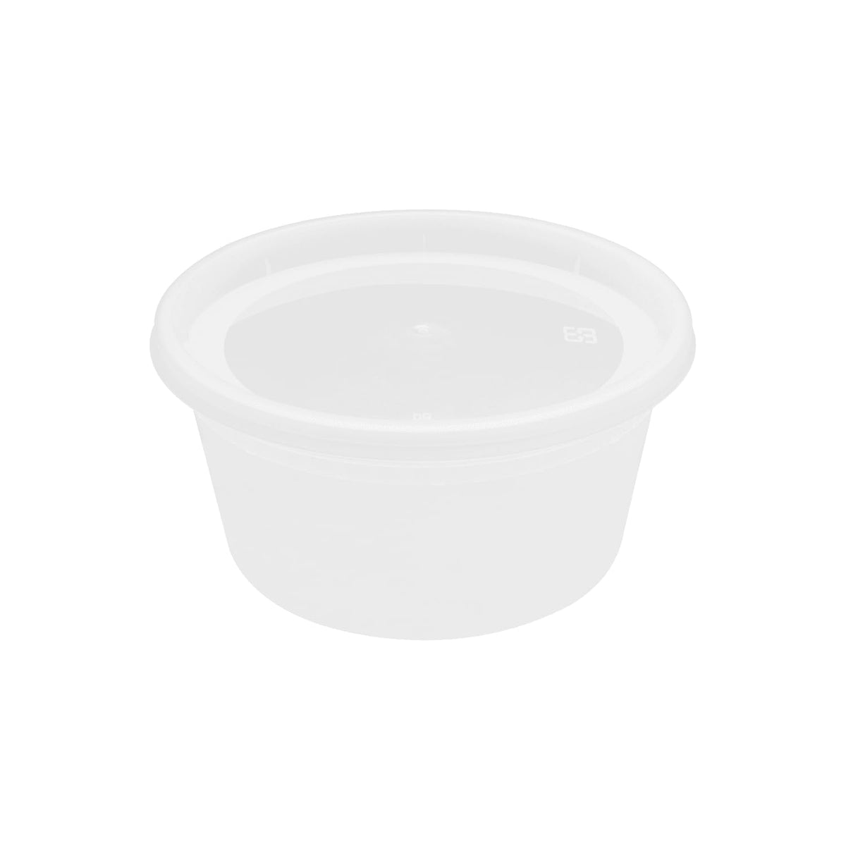 12oz 240 ct] Clear PP Injection Molded Round Deli Containers with Lids (240 Count)