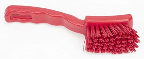 SPARTA 41395EC05 Plastic Scrub Brush, Detail Brush, Kitchen Brush With Hanging Hole For Cleaning, 7 Inches, Red
