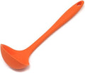 Chef Craft Premium Silicone Cooking Ladle, 11.25 inch, Orange