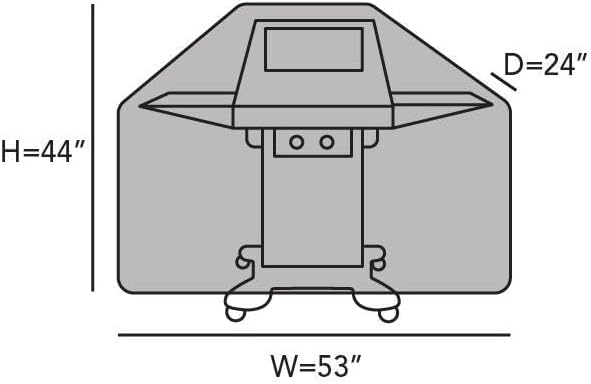 Covermates Grill Cover - Weather Resistant Outdoor Cover, Heavy Duty BBQ Covers for Large Outdoor Kitchen, Classic 12-Guage Vinyl, 53 Inch, Classic Tan