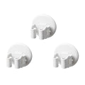 3pcs Suction Cup Mop and Broom Holder Clips White Wall