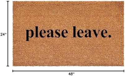 Calloway Mills 108372448 Please Leave Doormat, 24" x 48"