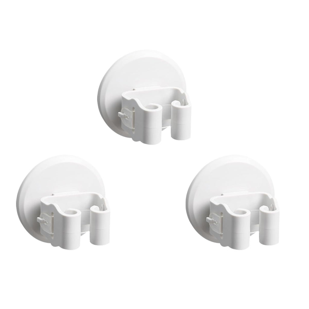 3pcs White Mop Broom Holder Wall