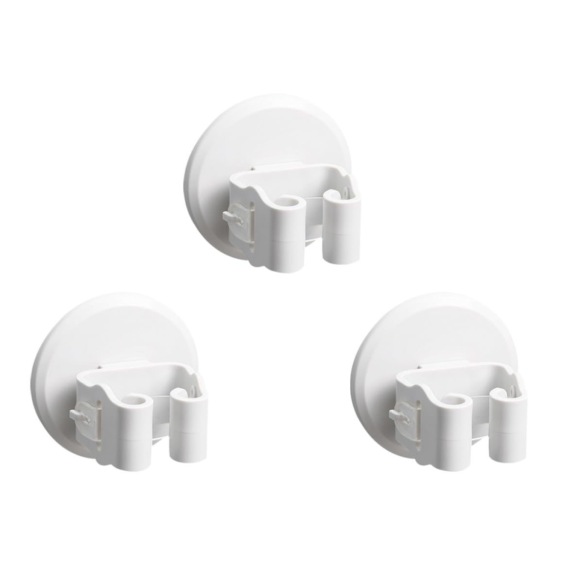 3pcs Wall Mounted Mop and Broom Holder Clamps with No