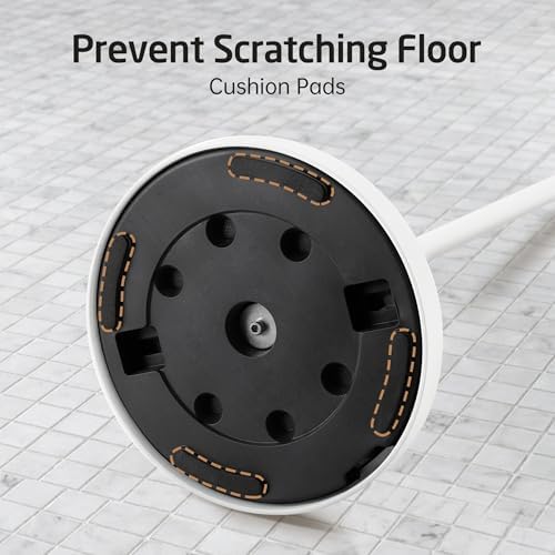 KES White Toilet Paper Holder Stand, Freestanding with Heavy Base