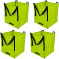 DURASACK Heavy Duty Storage Tote Bag 22-Gallon, Lime Green, Pack of 4