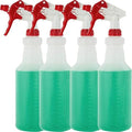 Plastic Spray Bottles Leak Proof Technology Empty 32 oz HDPE Commercial HDPE Heavy duty for cleaning solutions , with measurements , with fully Adjustable , Non-Clogging Nozzle, - 8 Sets