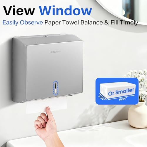 Commercial Paper Towel Dispenser, 304 Stainless Steel