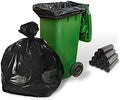 PSBM 33 Gallon Black Trash Bag, 100 Bags, 1.5 Mil Thick, For Commercial Kitchen, Warehouse, Office, Janitorial, Can Liners, Large Garbage Bags