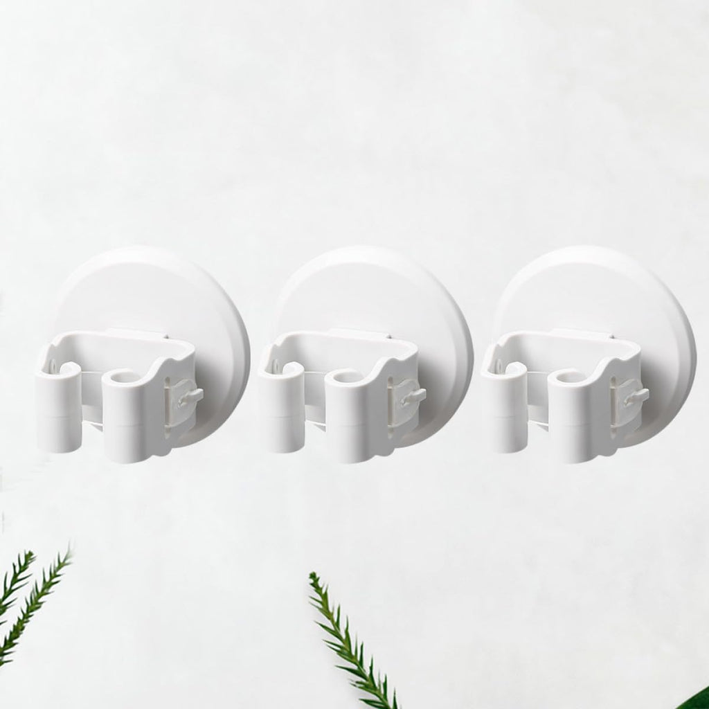 3pcs Suction Cup Mop and Broom Holder Clamps