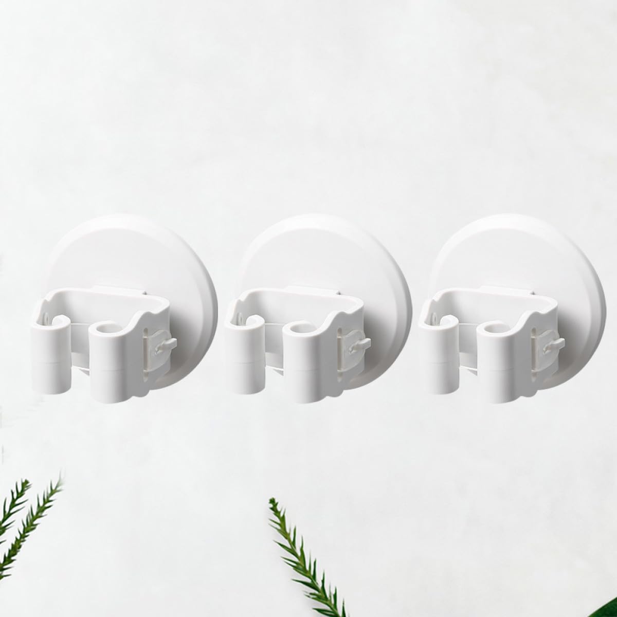 3pcs Suction Cup Mop and Broom Holder Wall