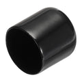 20pcs Rubber End Caps 33mm ID Vinyl PVC Round Tube Bolt Cap Cover Screw Thread Protectors Black