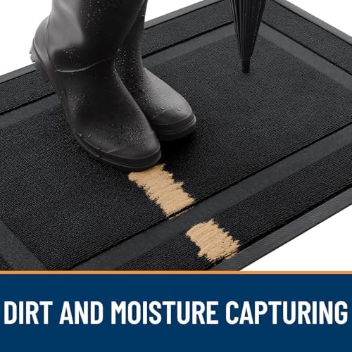 OLANLY Front Door Mat Outside 71x23, All-Season Heavy-Duty Rubber Doormat