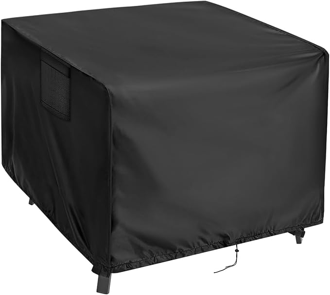 Outdoor Table Cover Square 36 inch Patio Table Cover Waterproof Patio Furniture Covers Rectangular for Outside Small Table and Chair Sets, Fire Pit, Coffee Table, Ottoman -36"L x 36"W x 42"H