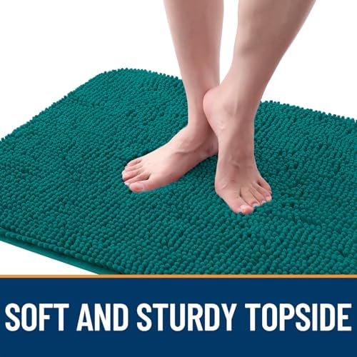 OLANLY Dog Door Mat for Muddy Paws 47x20, Super Absorbent Chenille Mud Mat