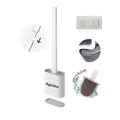 Toilet Brush with Holder Silicone Toilet Brush and Cleaning Brush for Household Bathroom Toliet Brush Set