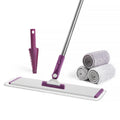 18" Commercial Flat Microfiber Floor Mop Cleaning System with 4 Washable Pads Cleaner for Laminate Tile