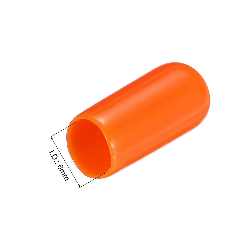 20pcs Rubber End Caps 6mm