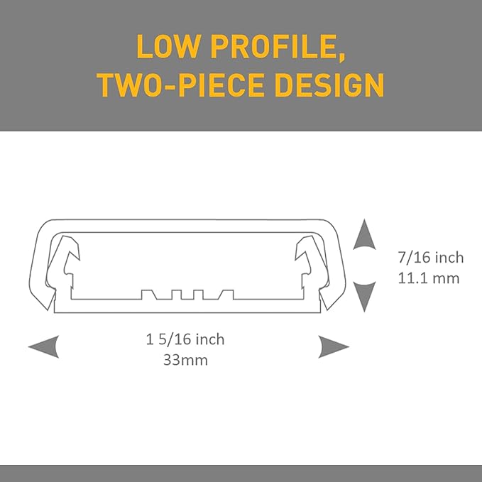 Legrand Wiremold NMW2 Nonmetallic Plastic Raceway for Extending Power, 1 Gang Outlet Box, 1" Deep, White (1 Pack)