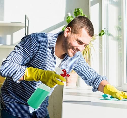 Plastic Spray Bottles Leak Proof Technology Empty 32 oz HDPE Commercial HDPE Heavy duty for cleaning solutions , with measurements , with fully Adjustable , Non-Clogging Nozzle, - 8 Sets
