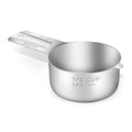 1PCS 1/2CUP(120ml, 4oz) Measuring Cup, 18/8 Stainless Steel Measure Scoop