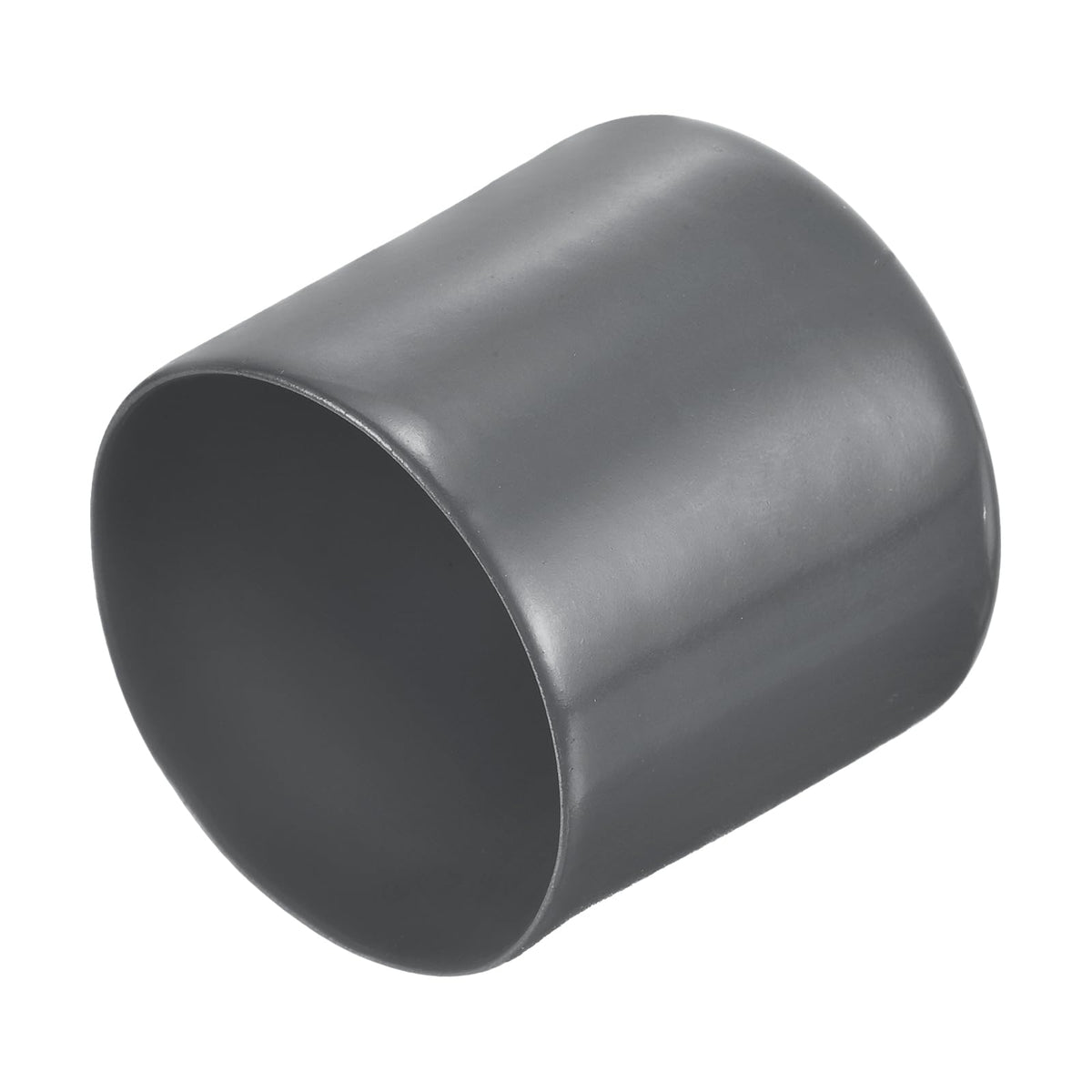 20pcs Rubber End Caps 45mm ID Vinyl Round Tube Bolt Cap Cover Thread Protectors Dark Grey