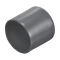 20pcs Rubber End Caps 48mm ID Vinyl Round Tube Bolt Cap Cover Thread Protectors Dark Grey