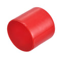 20pcs Rubber End Caps 38mm ID Vinyl Round Tube Bolt Cap Cover Thread Protectors Red