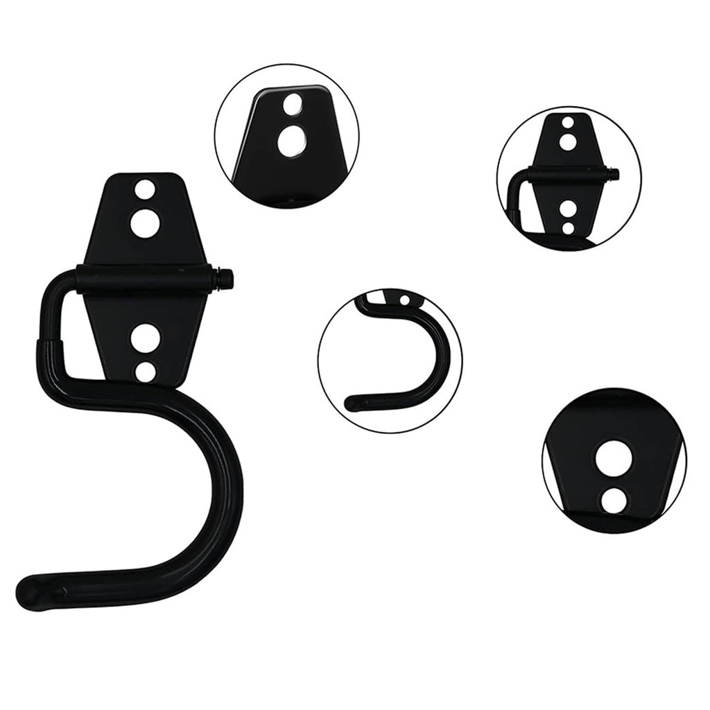 2 Pack Broom Holder Wall Mount Heavy Duty Mop Hanger with Screws Anchors Stand (2 Count)