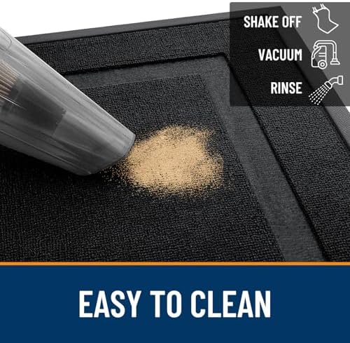 OLANLY Front Door Mat Outside 71x23, All-Season Heavy-Duty Rubber Doormat