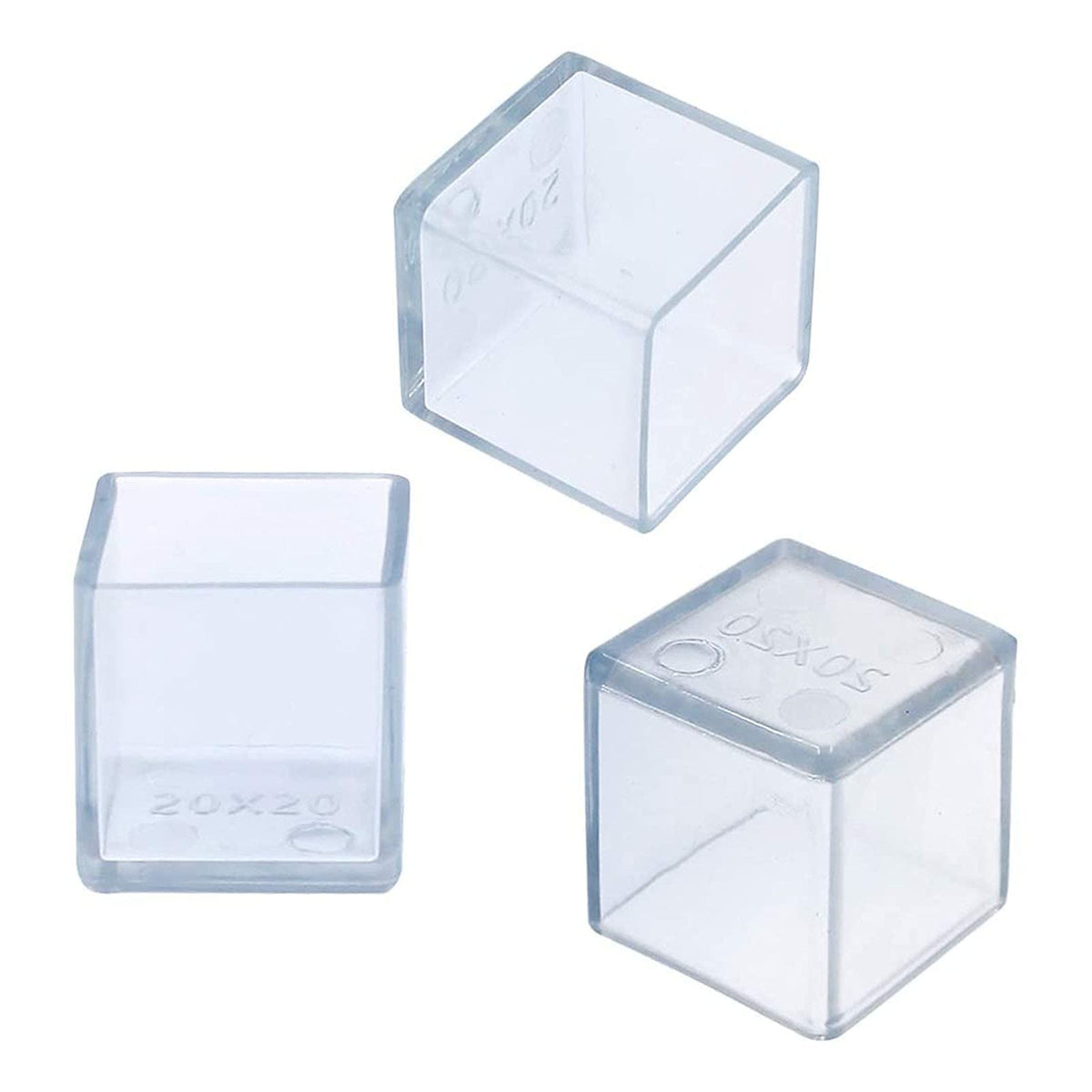 10 Pcs Transparent Square Anti (10 Count)