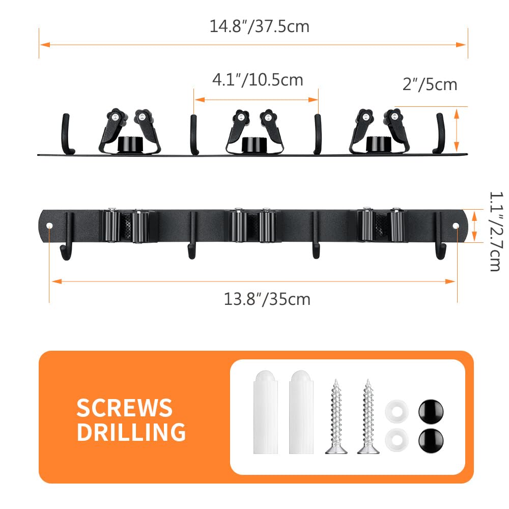 Broom Hanger and Mop Holder
