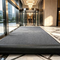 3x10 FT Non-Slip Dirt Trapping Door Mat with Rubber Backing(Charcoal Grey)