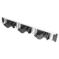 Wall Mounted Mop Holder Broom Rack Space Aluminum No Drilling 4