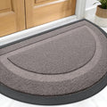 OLANLY Half Circle Front Door Mat Outside 47x32 All-Season Rubber Doormat