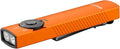 OLIGHT Arkfeld Pro Rechargeable EDC Flat Flashlight with Green Beam, UV and White LED Combo, 1300 Lumens Portable Pocket Lights, Triple Sources for Outdoors Emergency Working (Orange CW)