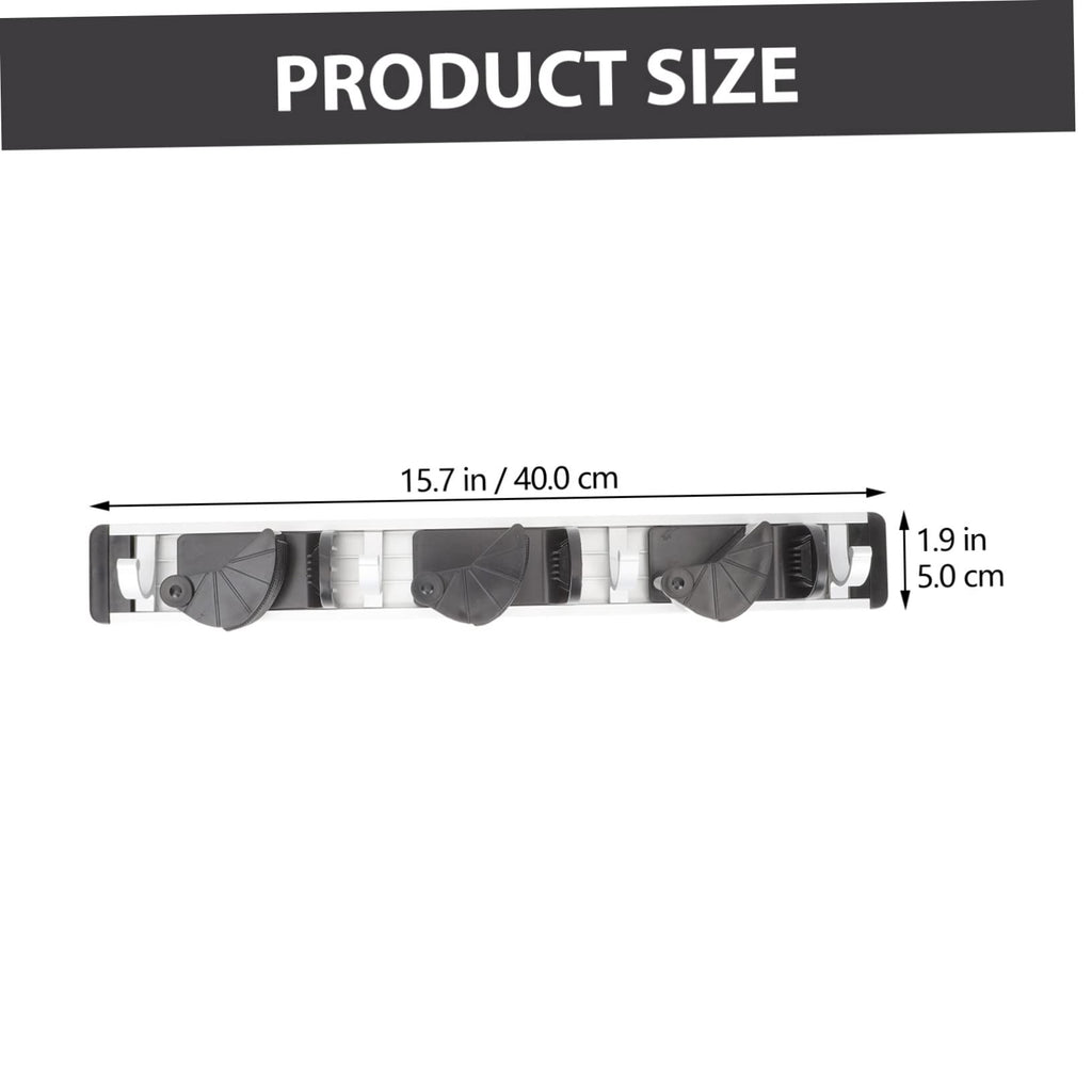 Space Aluminum Mop Hook Organizer Wall Mount Broom Gripper for Mop Garden Laundry Room
