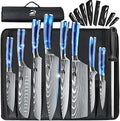 Dfito Chef Knife Sets with Roll Bag, 9 Pieces Professional Knife Set