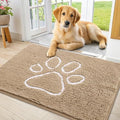 Smiry Dog Door Mat for Muddy Paws, Absorbent Non Slip Dirt Trapper, 40x24