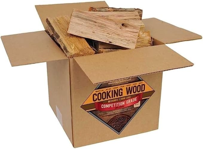 Smoak Firewood’s Cooking Wood Mini Splits - USDA Certified Kiln Dried Pizza Oven Wood, Grilling Wood, Smoking Wood, BBQing Wood (8inch Pieces, 8-10lbs 729 Cubic in – RED Oak)