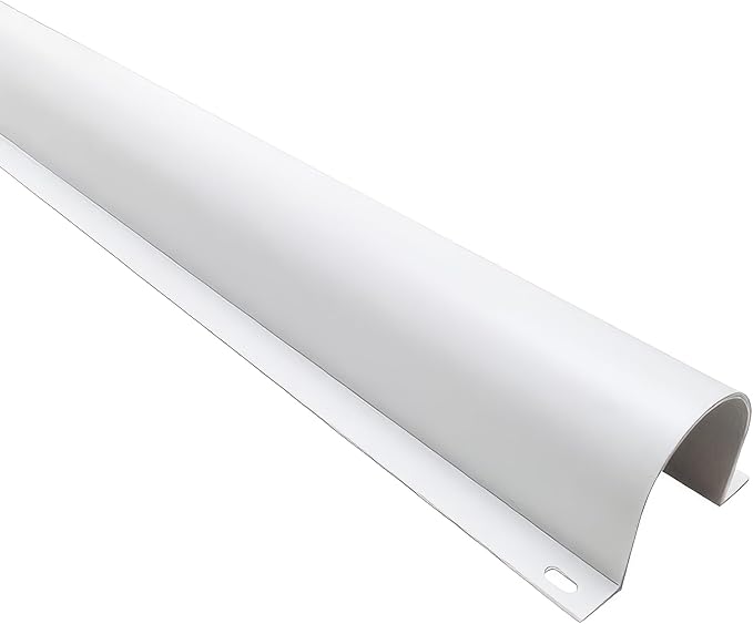 Electriduct Joint Cover for 1" Plastic Flanged Wire Guard Cable Raceway - White