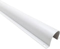 Electriduct 1.5" Plastic Flanged Wire Guard Cable Raceway - 45 Inch Stick - White