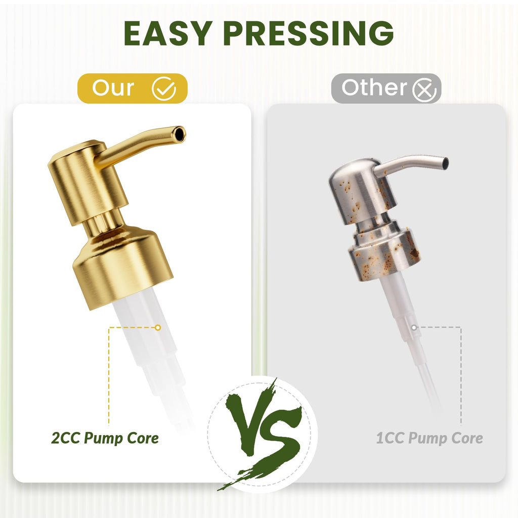 Soap Dispenser Green Glass Soap Dispenser with Pump Stainless Steel