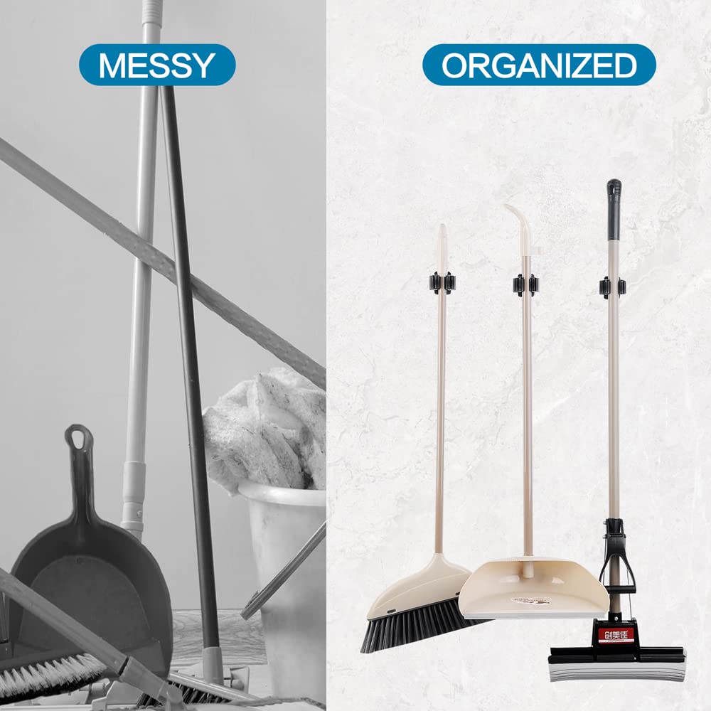 12PCS Broom and Mop Holder (12 Count)