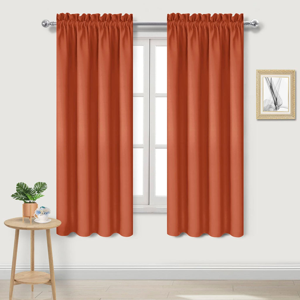Blackout Curtains for Bedroom Living Room 38 x 63 Inch Long 2 Panels (2 Count)
