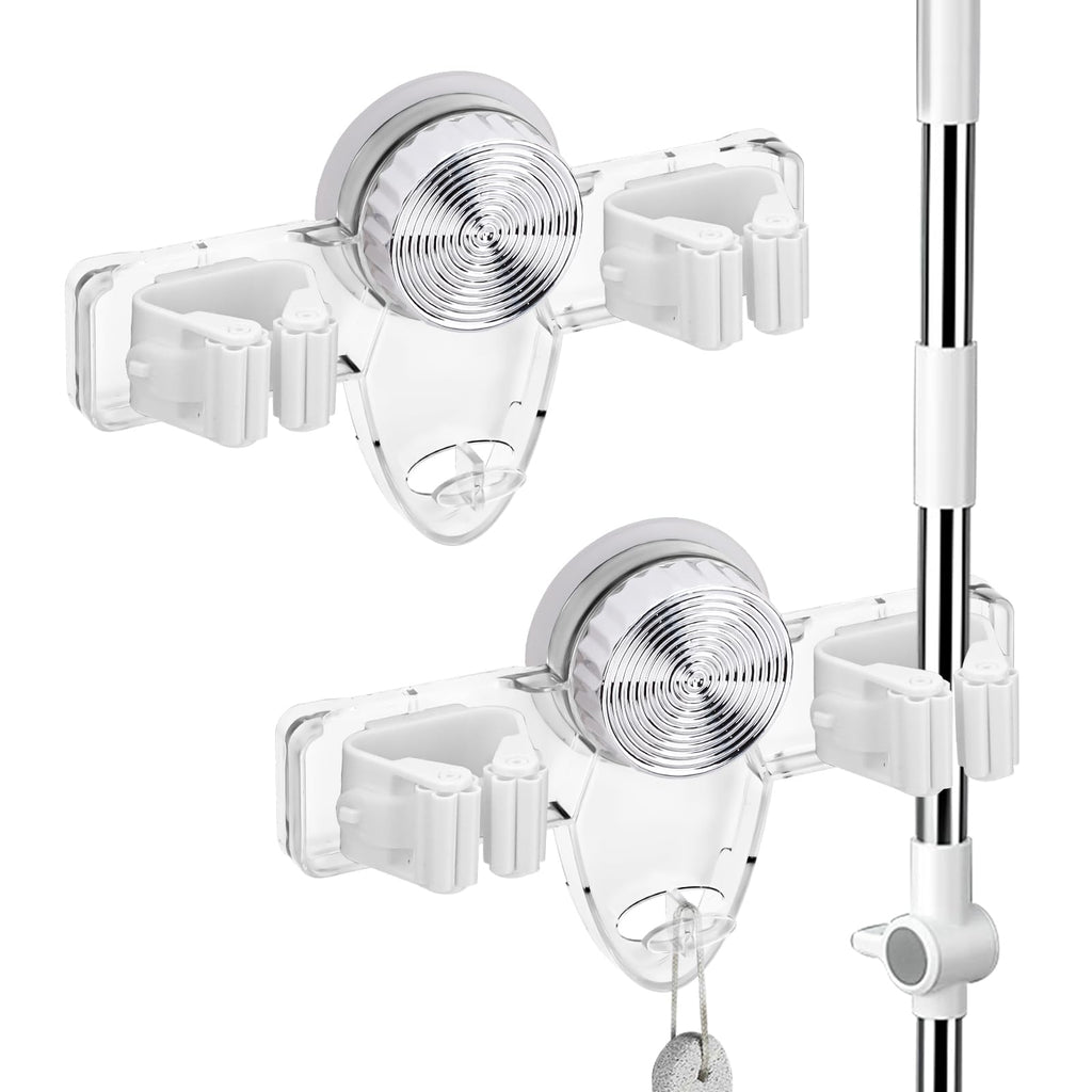 2 Pack Broom Holder Mop Hanger (2 Count)