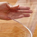Multisize Clear PVC Table Cover Protector 18x18 inch Waterproof Crystal Plastic Square Tabletop Protective Pad for End Table Night Stand Side Table Coffee Table Easy Clean Non-Slip Heat Resistant