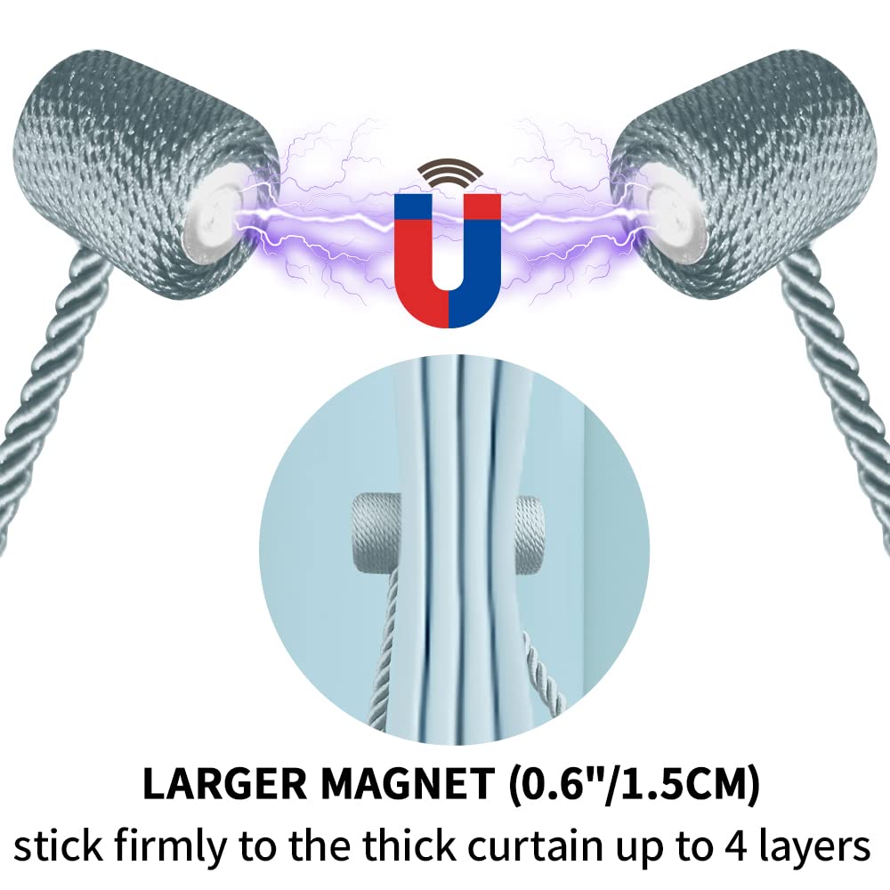 18 Inch Strong Magnetic Curtain Tiebacks (2 Count)
