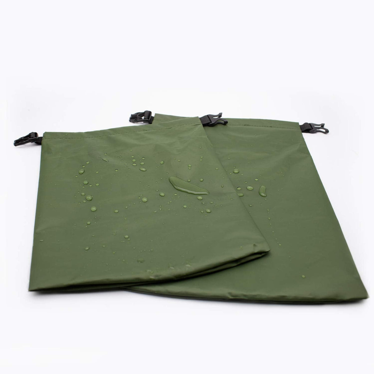 TRENDBOX Set of 5 Sizes Roll Top Waterproof Dry Bag Kit Storage Compression Bag Sack Poch Packing Organizers Water Resistant Camping Travel - Forestgreen